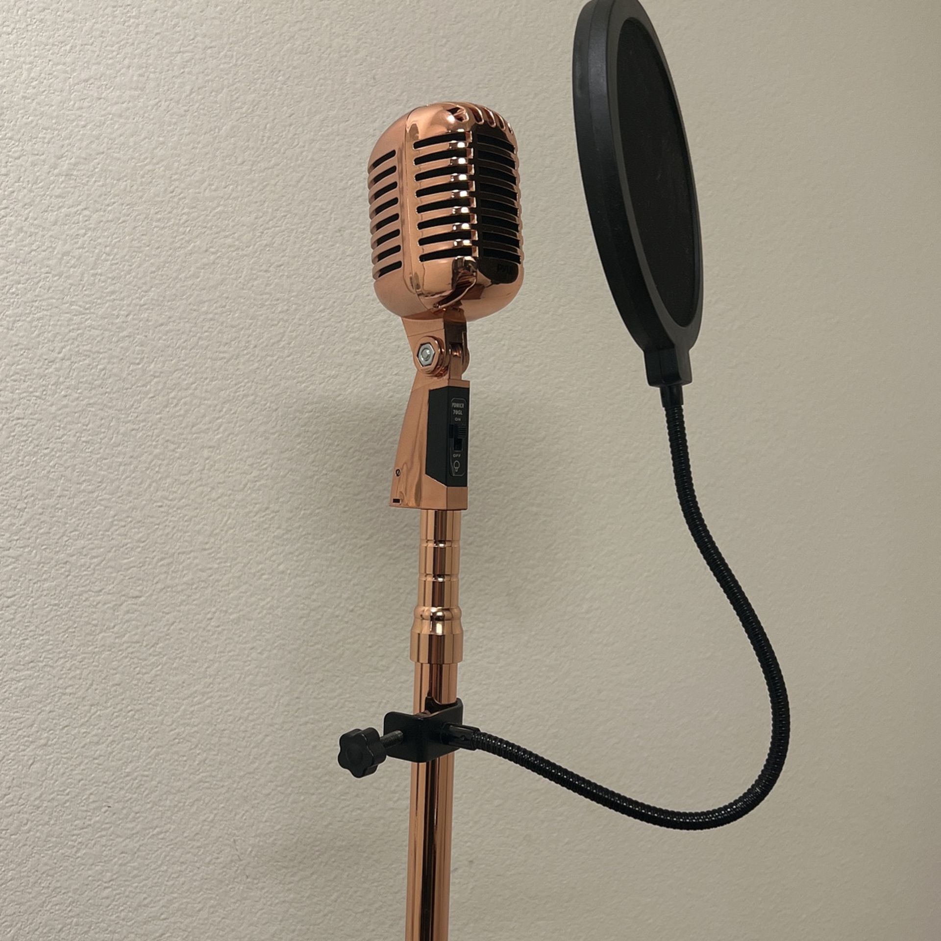 Stand Up Gold Microphone 