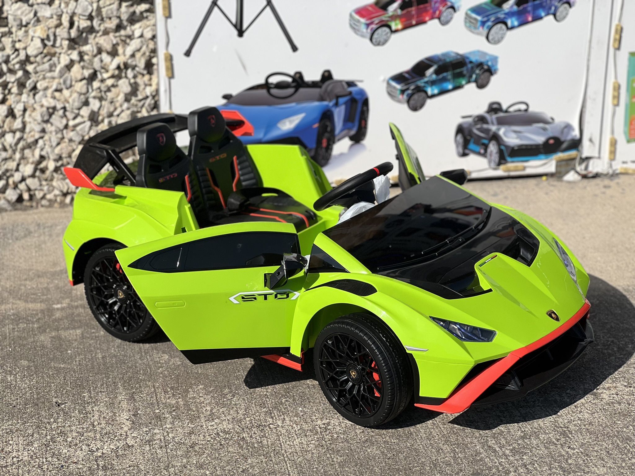 Kids Ride On Electric Sports Car Licensed Lamborghini Adventure!