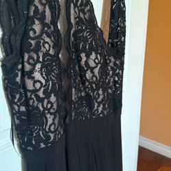 Beautiful, Long, Black Slimming, Formal Gown