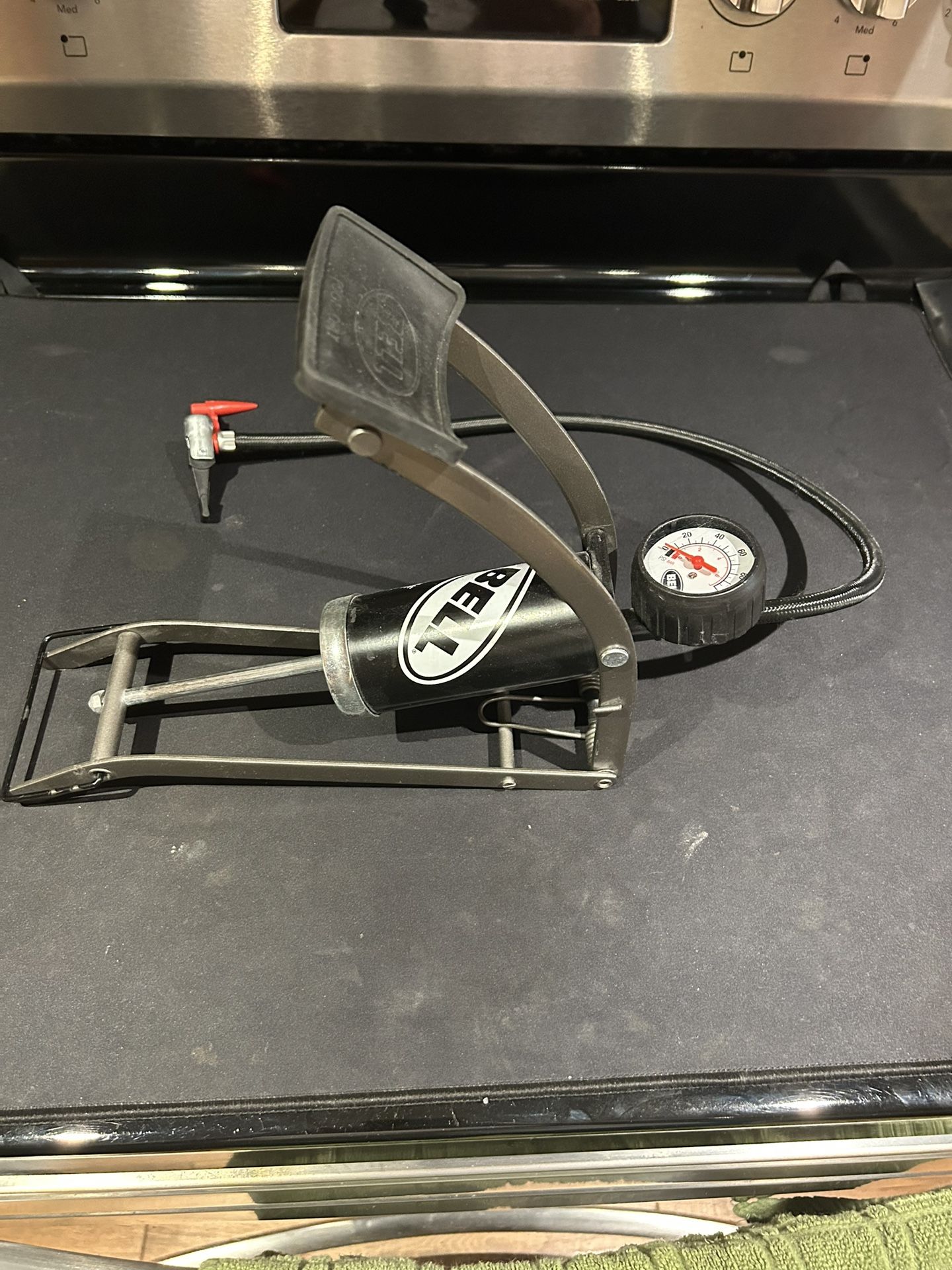 Air Pump For Bike Tires Or Sports Equipment.