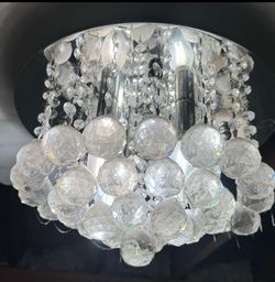 Crystal light fixture
