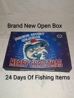 Brand New 24 Days Of Fishing Advent Calendar (Open A New Fishing Item Each Day Up To Christmas)