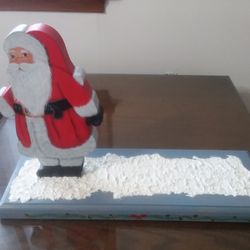 Hand Painted Santa