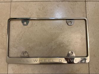 Tesla All-Wheel Drive License Plate Frame