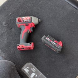 Milwaukee Impact With 18v Battery No Charger