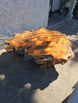 Burl coffee table
