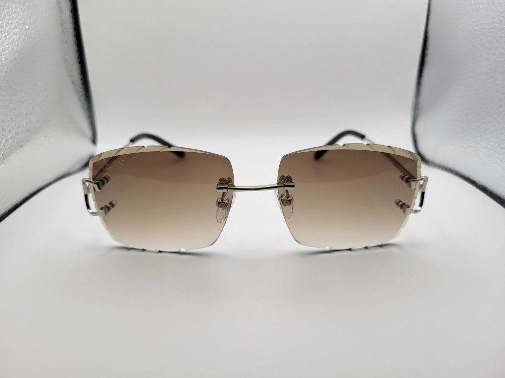 Cartier Glasses Rimless(Brown)