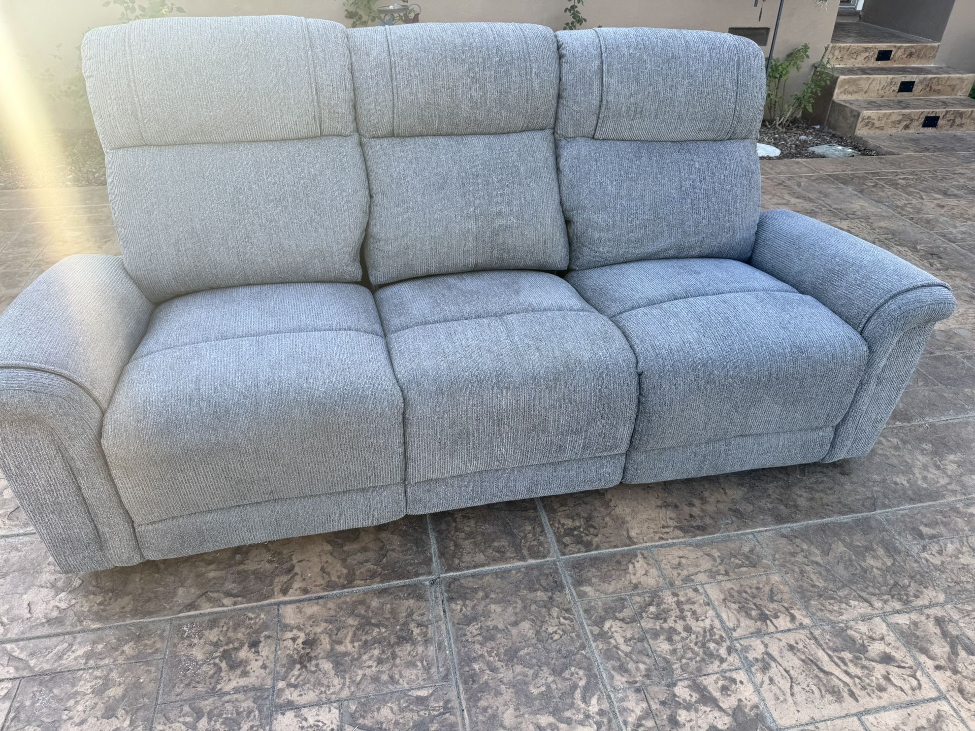 Reclining Sofa In Gray 70”