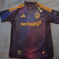 LA Galaxy Purple Adidas MLS Jersey Sizes L & XL $65