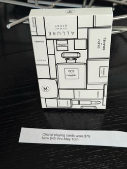 Chanel playing cards