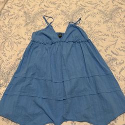 Target Wild Fable Mini Dress Blue Strappy 
