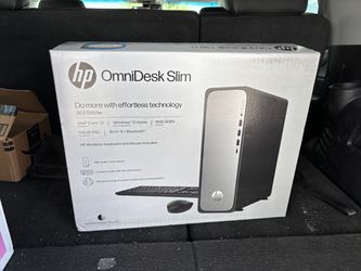 HP OmniDesk Slim Desktop PC Intel Core i3 8GB RAM 512gb SSD Windows 11 Home Meteor Silver