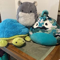 Squishmallow  Calais & Miper Mouse & Retired Squishable Turtle