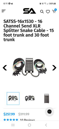 Pro Audio XLR Snake Splitter Cable