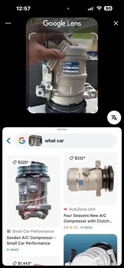 The A/C compressor shown in the image is typically used for the following vehicles with a 2.4L L4 engine:2010–2011 Chevrolet Equinox2010–2011 GMC Terr