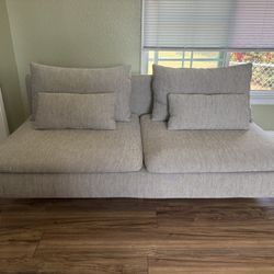 🛋️ 2-Seater Sofa w/ Removable Covers + Extra Set – $350 