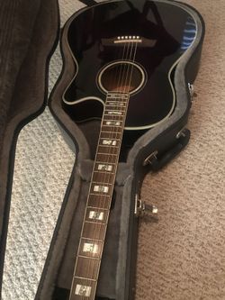 Ibanez AEF30E TVS Acoustic Electric Guitar Purple trans violet