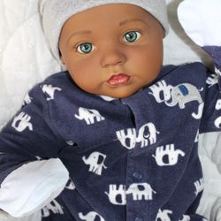 Ethnic/AA Cuddle Reborn Baby Boy/Girl (Lillian By Donna RuBert)