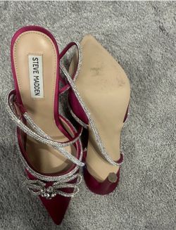 Steve Madden Viable High Stiletto Embellished Ankle Strap Pump Choose Sz-10/Color