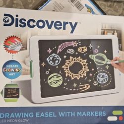 Discovery Kids Neon Glow Drawing Easel