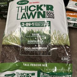 Thick'R Lawn Tall Fescue Mix, Thickens Thin Grass, 40lbs.