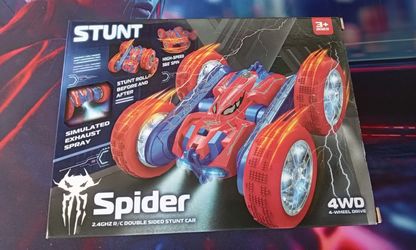 Remote Rc spider double sided stunt car $25