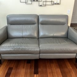 Leather Reclining Sofa