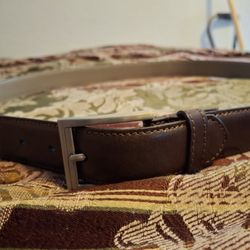 Italian Brown Leather Belt 