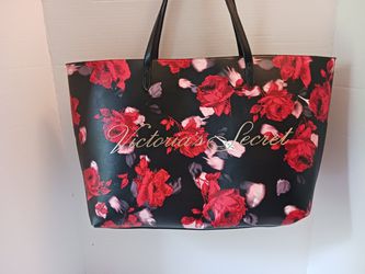Victoria's Secret Limited Edition 2019 Large Red Floral Rose Tote Bag purse  for Sale in Mechanic Falls, ME - OfferUp