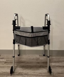 Folding Walker With Basket