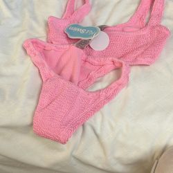 Candy Crinkle New S/M Pink Bikini