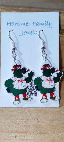 Phillies Fan Art Earrings 