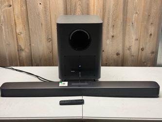 JBL 5.1 SOUNDBAR WITH WIRELESS SUBWOOFER AND REMOTE