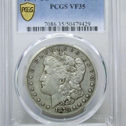 1879-CC Morgan Silver Dollar PCGS VF 35 #9429