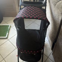 Pink Dog Stroller 