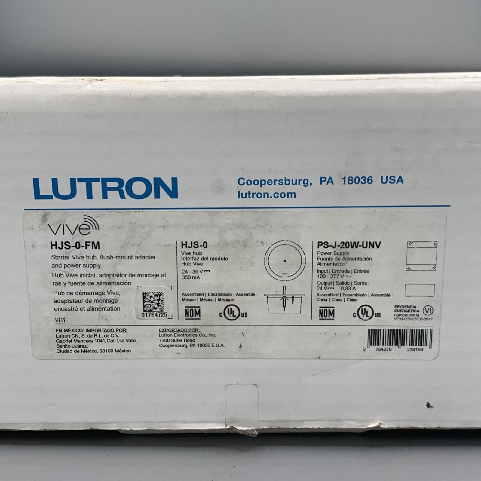Lutron HJS-0-FM Starter Vive Wireless Hub - White