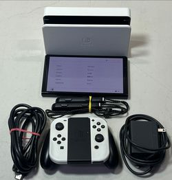 Nintendo Switch OLED Model Console – White Edition (Complete Set)