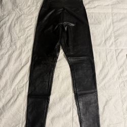 BP Black Faux Leather Leggings High Waisted Women’s Small