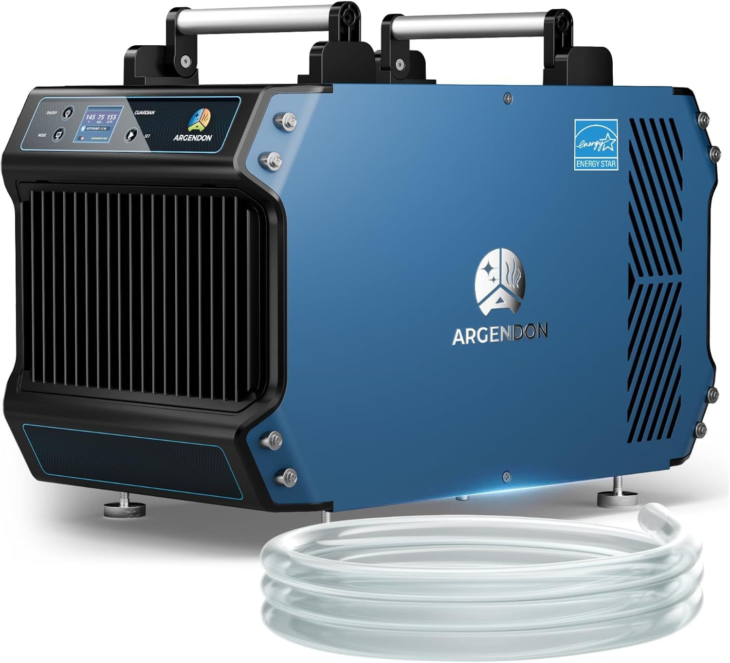 ARGENDON Commercial Dehumidifier for Crawlspace, 145 Pints Energy Star Dehumidifiers with Drain Hose, Industrial Dehumifier for Basement, Industrial,