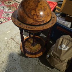 Made Italy Vintage Wooden 1960 wine Globe