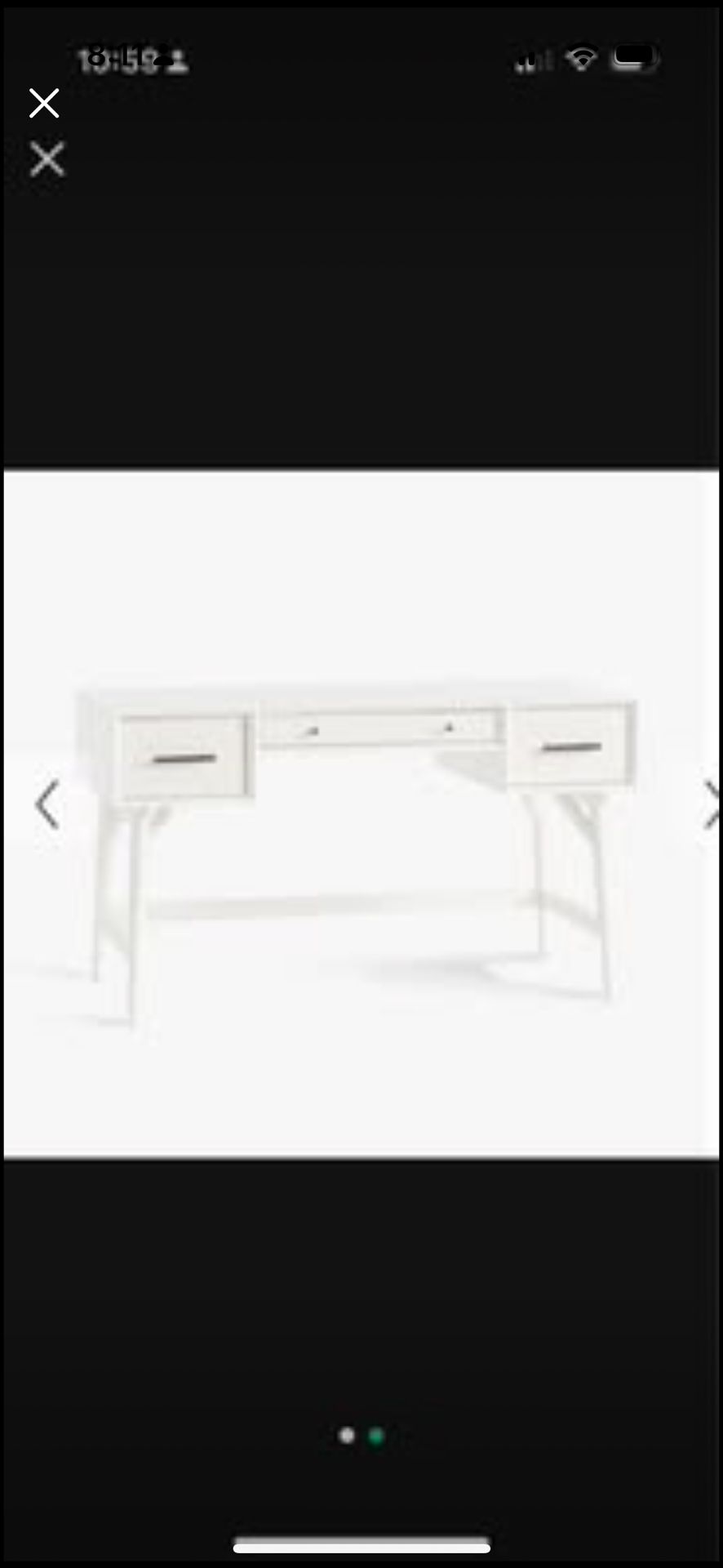Pottery Barn West Elm mid century desk