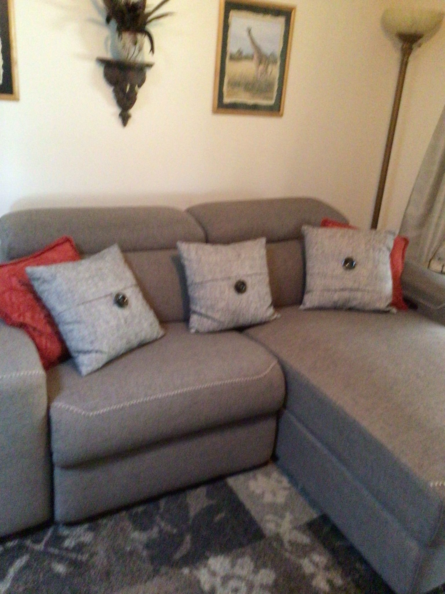 Power Reclining Sofa With Lounge