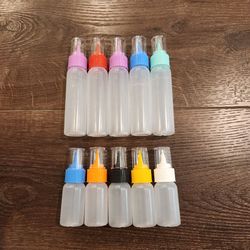 New 10 Norberg & Linden branded squeeze bottles for cookie decorating and food coloring.