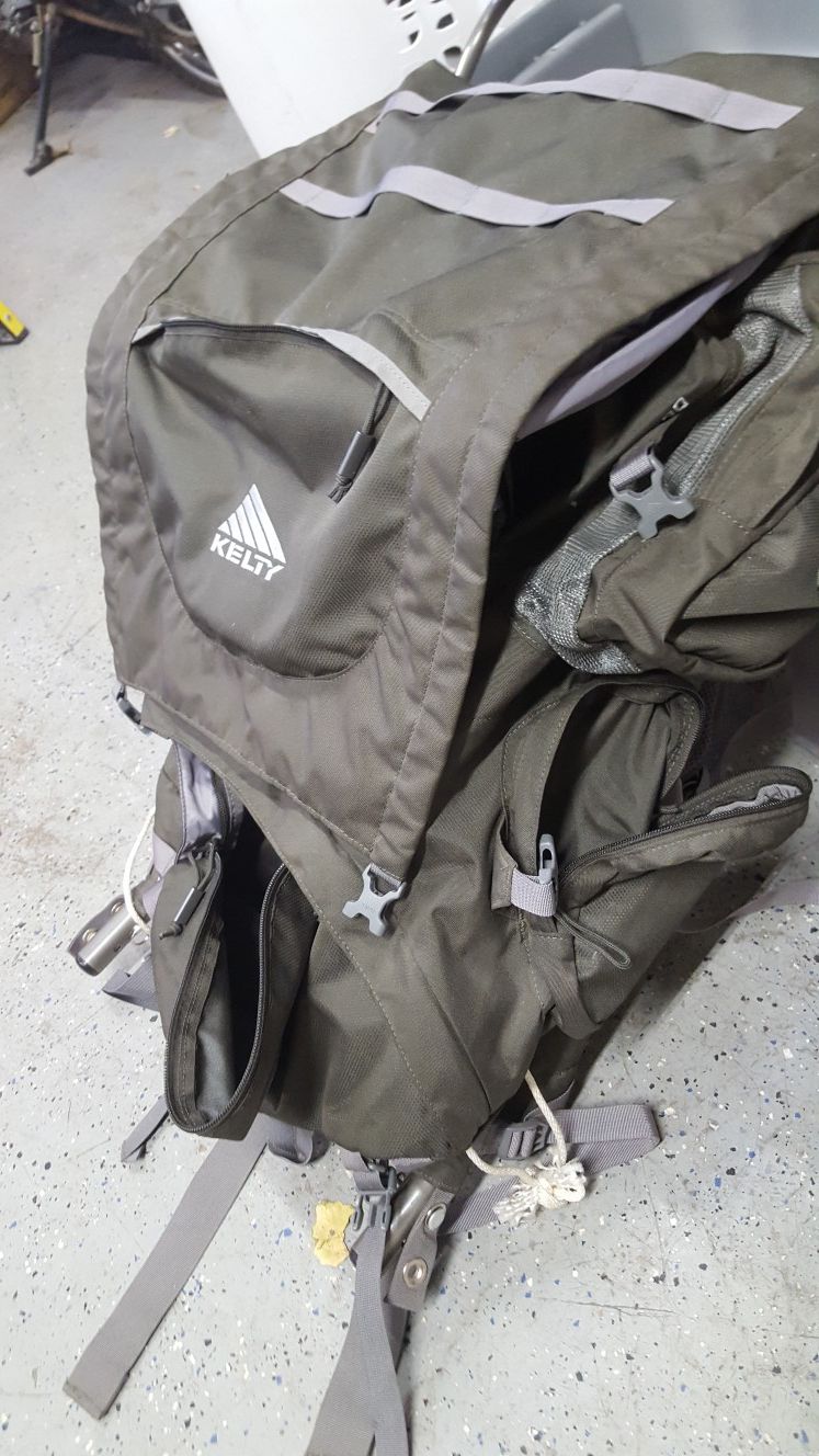 Hiking backpack and sleeping bag