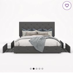 Queen bed Frame With Storage 