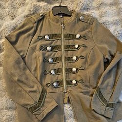 Title: Torrid Olive Military Jacket – Size 0 (Fits 10)