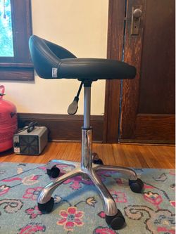 Small Black Cushy  Stool