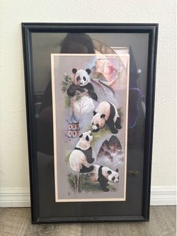 Framed Panda Art