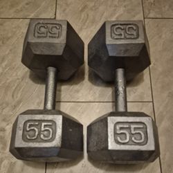 Dumbbell Exercise Weights 55 lbs