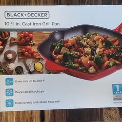 Black and decker 10 1/2" cast iron pan